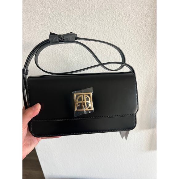NEW Anine Bing Elly Crossbody bag in black NWT - Picture 8 of 13